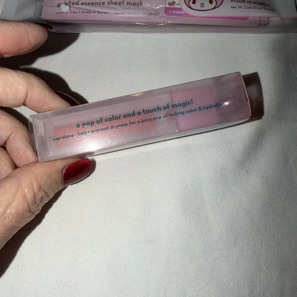 Hello Kitty Premium Plush Blender Duo Creme Shop MakeupSponge, Lip Stain,ETC New